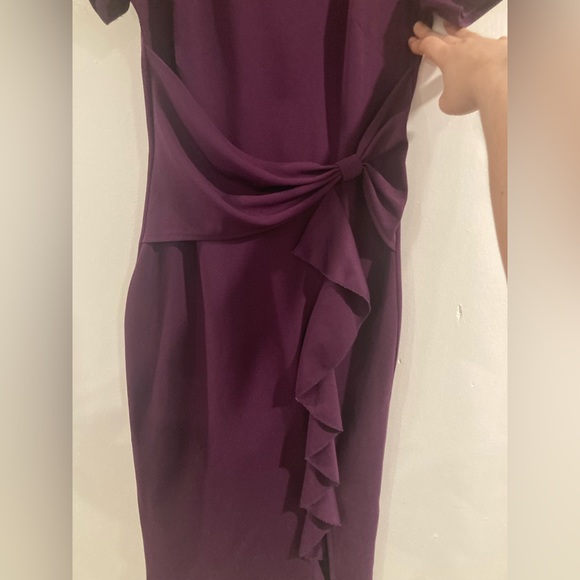 Professional Vintage 1950s Style Midi Dresses, maroon and purple, size 2 - Picture 9 of 11